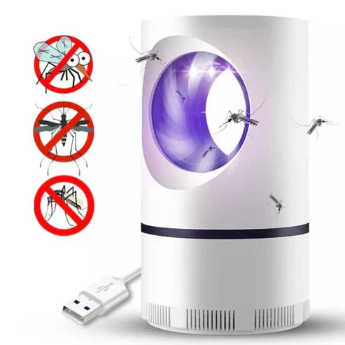 Electric Mosquito Trap Blue Light Mosquito Killer Lamp with USB Power Suction Fan No Zapper Child Safe