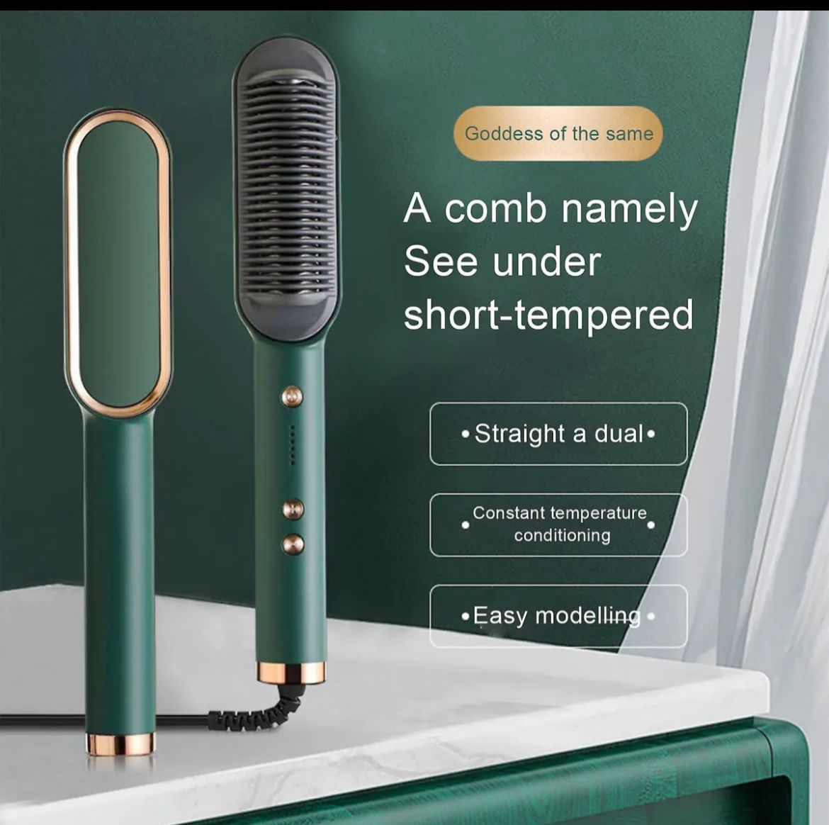 Straighten Brush – 2-in-1 Styling Tool