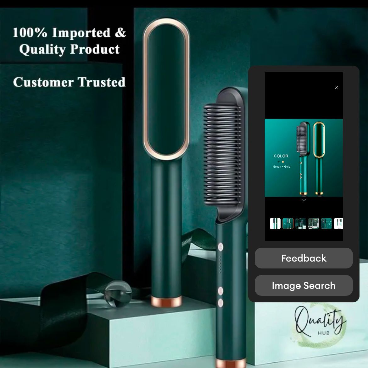 Straighten Brush – 2-in-1 Styling Tool