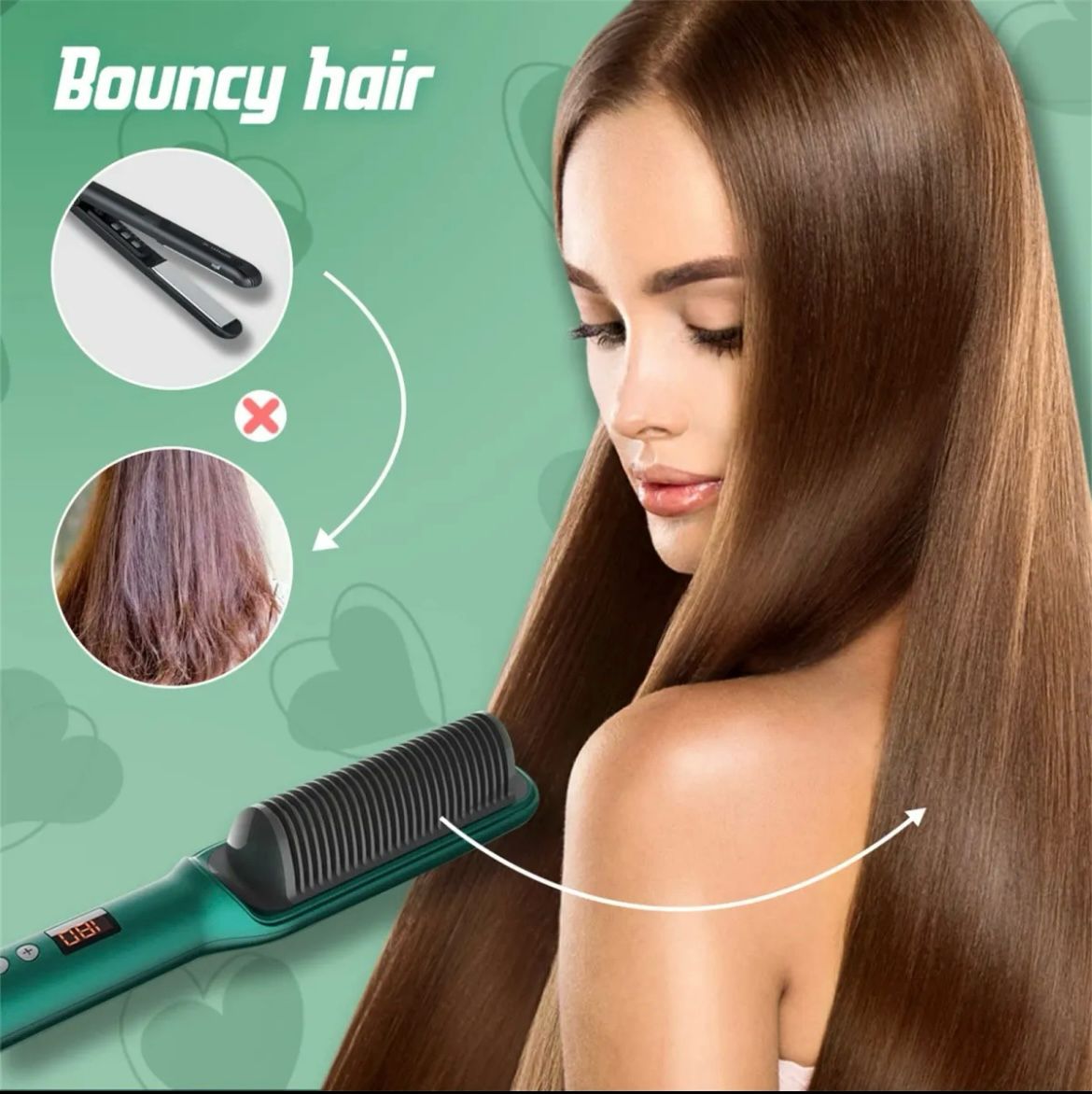 Straighten Brush – 2-in-1 Styling Tool
