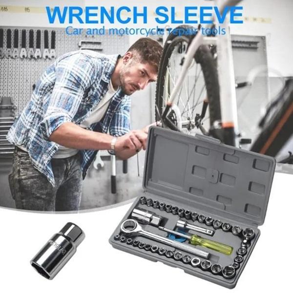 40 Pcs Chrome Vanadium Steel Tool Kit Set